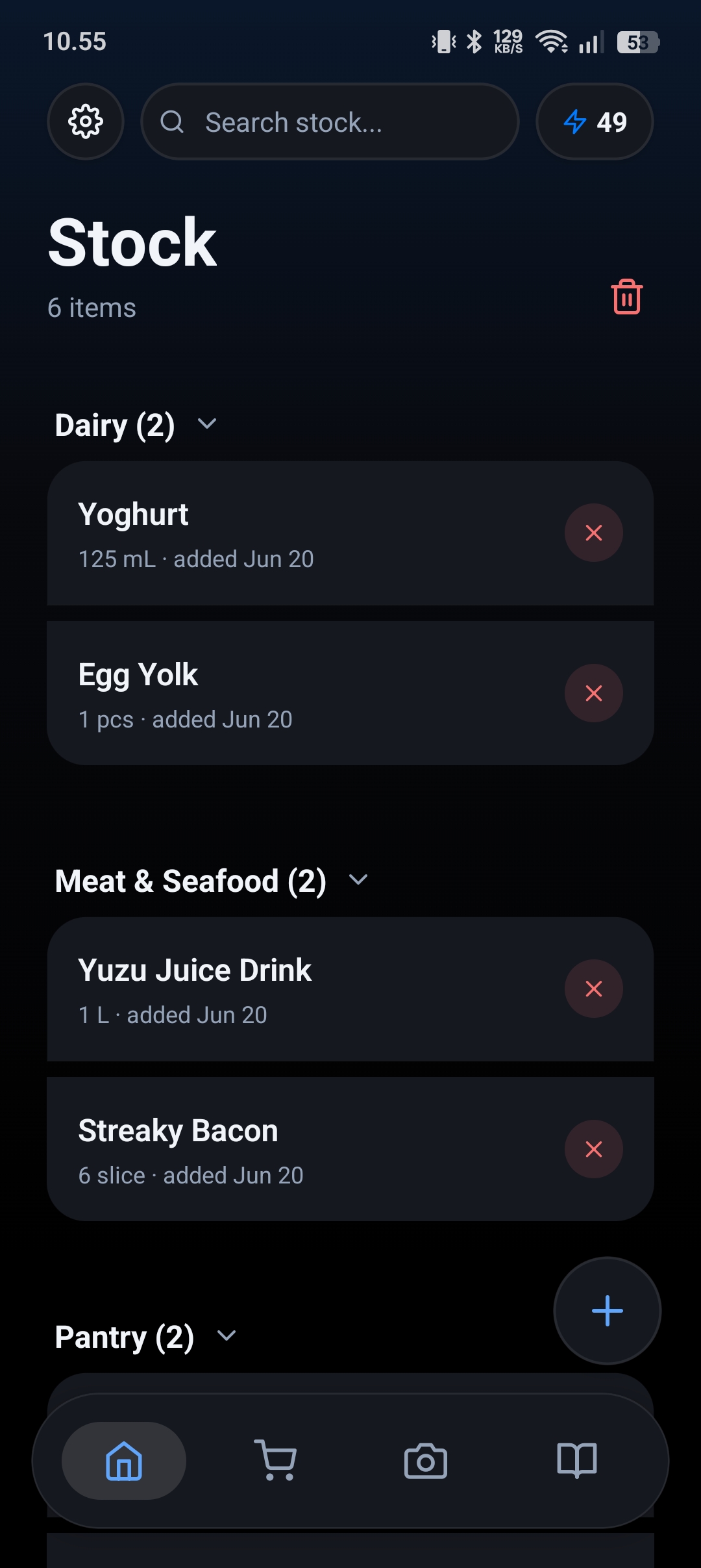 Stoxi Application Stock View